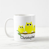 Yellow Owls Design Personalised Kaffeetasse (Links)