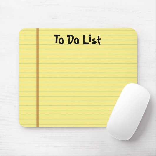Yellow Pad Mousepad (Mit Mouse)