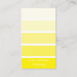 Yellow Paint Sample Business Card Visitenkarte