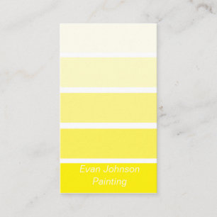 Yellow Paint Sample Business Card Visitenkarte
