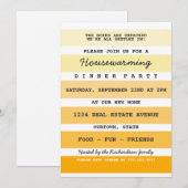 Yellow Paint Sample Housewarming Party Einladung (Vorne/Hinten)