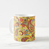 Yellow Paisley Tasse (Vorderseite Links)