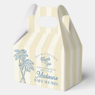 Yellow Palm Spring Pastel Beach Baby Dusche Geschenkschachtel
