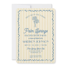 Yellow Palm Spring Pastell Beach Junggeselinnen-Ab