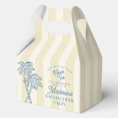 Yellow Palm Spring Pastell Beach Junggeselinnen-Ab Geschenkschachtel (Rückseite)