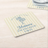 Yellow Palm Spring Pastell Beach Junggeselinnen-Ab Rechteckiger Pappuntersetzer (angewinkelt)