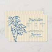 Yellow Palm Springs Pastel Beach Lingerie Insert (Vorne/Hinten)