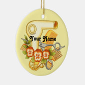 Yellow Pansy Beautician Ornament (Rechts)