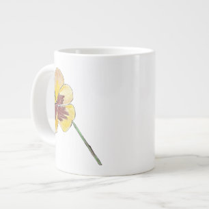 Yellow Pansy Jumbo-Tasse