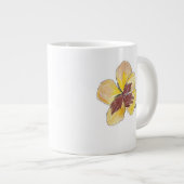 Yellow Pansy Jumbo-Tasse (Vorderseite Rechts)