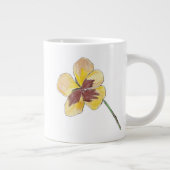 Yellow Pansy Jumbo-Tasse (Rechts)