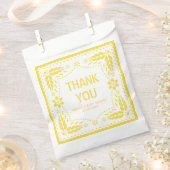 Yellow papel picado Danke Baby Dusche Geschenktütchen (Ausgeschnitten)