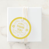 Yellow papel picado Vielen Dank Baby Boy Dusche Geschenkanhänger (Beispiel)