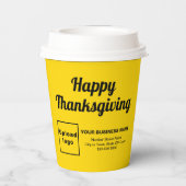 Yellow Paper Cup für Erntedank Pappbecher (Rückseite)
