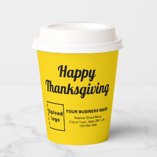 Yellow Paper Cup für Erntedank Pappbecher