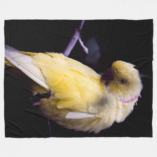 YELLOW PARAKEET FLEECEDECKE (Vorderseite (Horizontal))