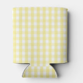 Yellow Pastel Gingham Pattern Grandmillenial  Dosenkühler (Rückseite)