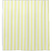 Yellow Pastel Stripes Pattern Modern Geometric Duschvorhang (Vorderseite)