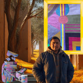 "Yellow Pathway" Seidenpapier