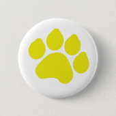 Yellow Paw Print Button (Vorderseite)