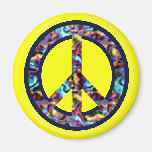 Yellow Peace Magnet (Vorne)