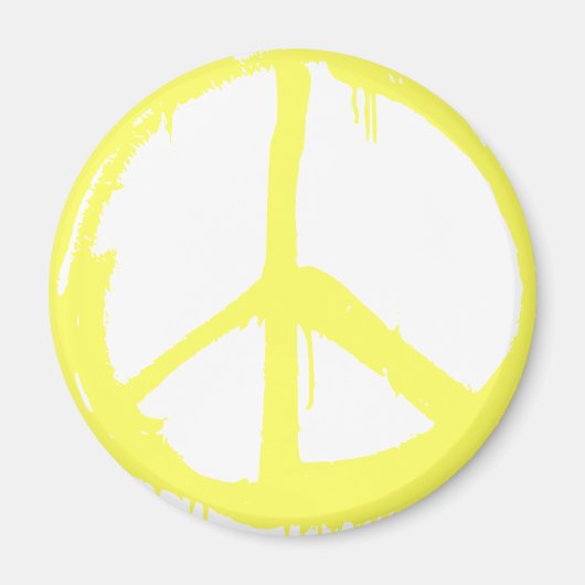 Yellow Peace Magnet (Vorne)