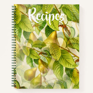 Yellow Pears Recipio Book Notizblock