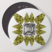 Yellow Peel Diamond Button (Vorne & Hinten)