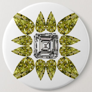 Yellow Peel Diamond Button