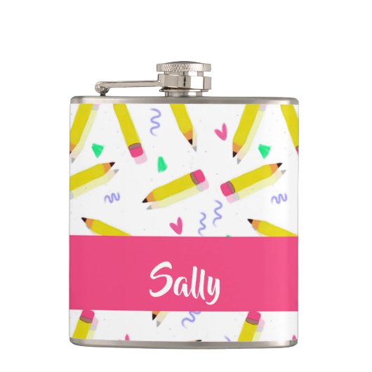 Yellow pencils and scrabbles on white flachmann (Vorderseite)