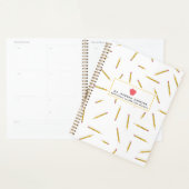Yellow Pencils Pink Apple Lehrer Planner Planer (Anzeige)