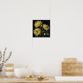 Yellow Peongs Blume Art Print Poster (Küche)