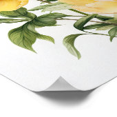 Yellow Peongs Blume Art Print Poster (Ecke)