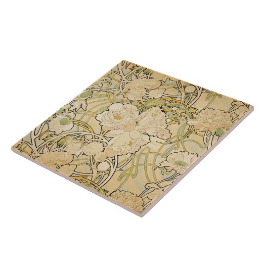 Yellow Peonies Fliese (Seite)