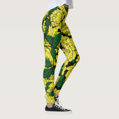 Yellow Peonies Leggings (Rechts)
