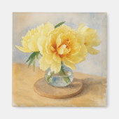 Yellow Peonies - Magnet (Vorne)
