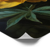 Yellow Peony Blume Art Print Poster (Ecke)