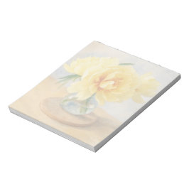 Yellow Peony - Note Pad Notizblock