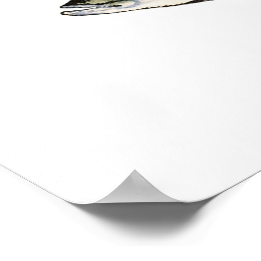 Yellow Perle School Poster (Ecke)