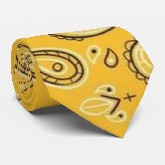 Yellow Pillow Krawatte (Gerollt)