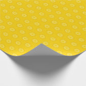 Yellow Pineapple Slices Pattern Geschenkpapier (Ecke)