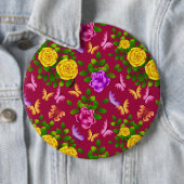 Yellow, Pink and Purple Rose Flower Button (Beispiel)
