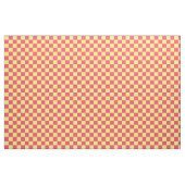 Yellow Pink Karo Schachbrett Muster Textil Stoff (Yard (91,4 cm))
