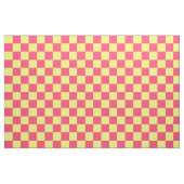 Yellow Pink Karo Schachbrett Muster Textil Stoff (Fat Quarter (45,7 x 55,9 cm))