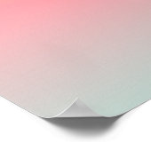 yellow pink pastet sunset gradient colors poster (Ecke)