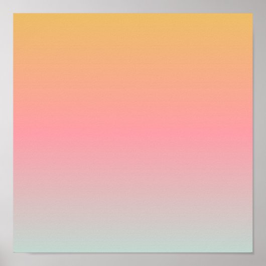 yellow pink pastet sunset gradient colors poster (Vorne)