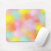 Yellow Pink Red Blue Green Abstrakt Art Mousepad (Mit Mouse)