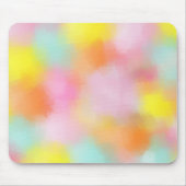 Yellow Pink Red Blue Green Abstrakt Art Mousepad (Vorne)