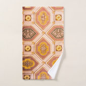 Yellow Pink Ungarische Architektur Badhandtuch Set (Handtuch)