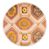 Yellow Pink Ungarische Architektur Keramikknauf (Vorderseite)